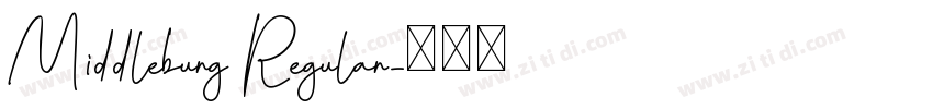 Middleburg Regular字体转换